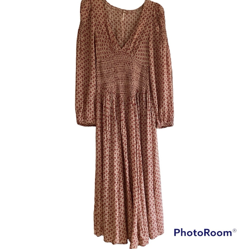 Free people Brown Patterned Dress